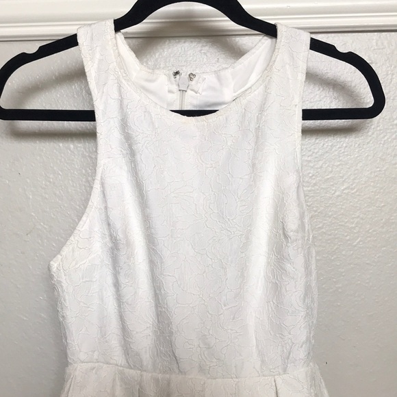 Lulu's Sweet Queen Ivory Lace Skater Dress - Picture 6 of 10